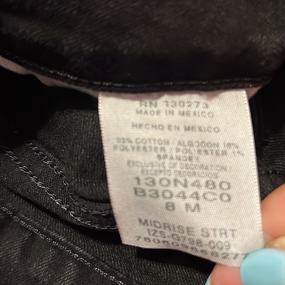 3 pair Riders by Lee black mid rise boot cut size 8M - Picture 6 of 6